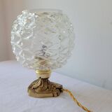 Bronze and glass lamp