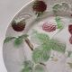 Decorative Plate Barbotine St Clément Made In France Vintage Raspberry Pattern