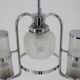 Chrome and glass Art Deco Bauhaus pendant, 1930s