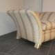 Sofa and armchair in colonial style with saber legs in resin, Italy, 1970s.