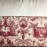 Toile Jouy fabric bedhead