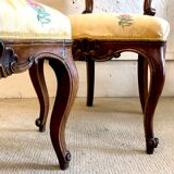Paire de chaises style Louis XV, XIXe siècle