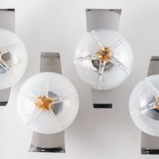4 Mazzega Murano wall lamps vintage 1960s