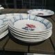Lots dishes digoin sarreguemines, 7 flat plates, 4 plates hollow, tureen, oval dish