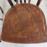 4 dark Luterma bistro chairs, sanded. Painting possible.