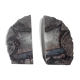 Mineral bookends made of genuine agate stone.