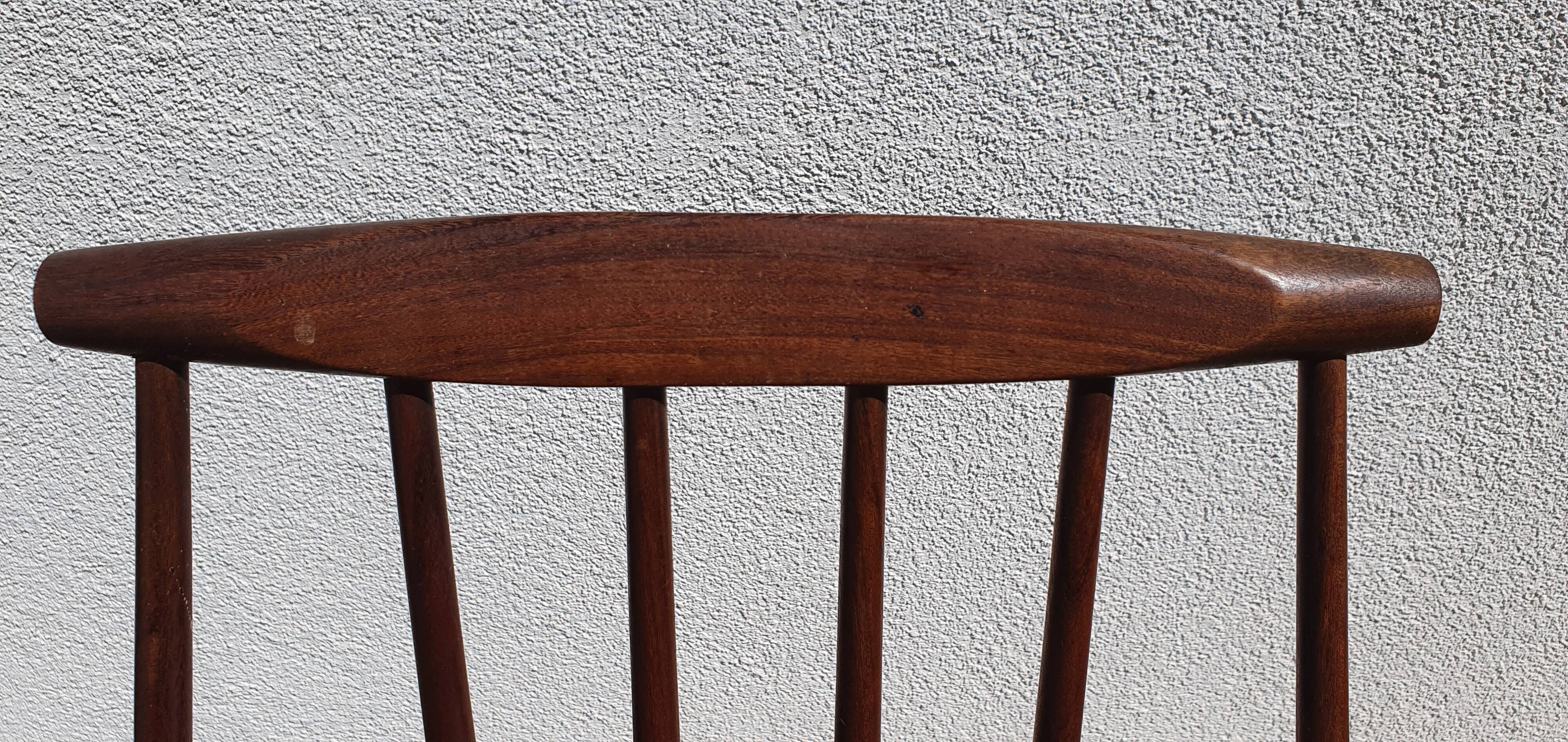Teak chair J77 by FDB Møbelfabrik Folke Pålsson 1963