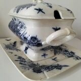Antique set of rectangular dish and soup tureen – Mouzin-Lecat & Cie