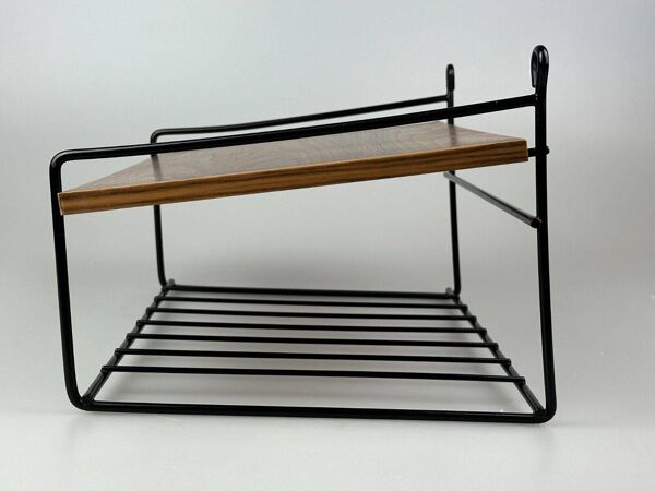 60s 70s teak shelf wall shelf telephone shelf string shelf Danish design
