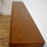 Scandinavian teak and metal row