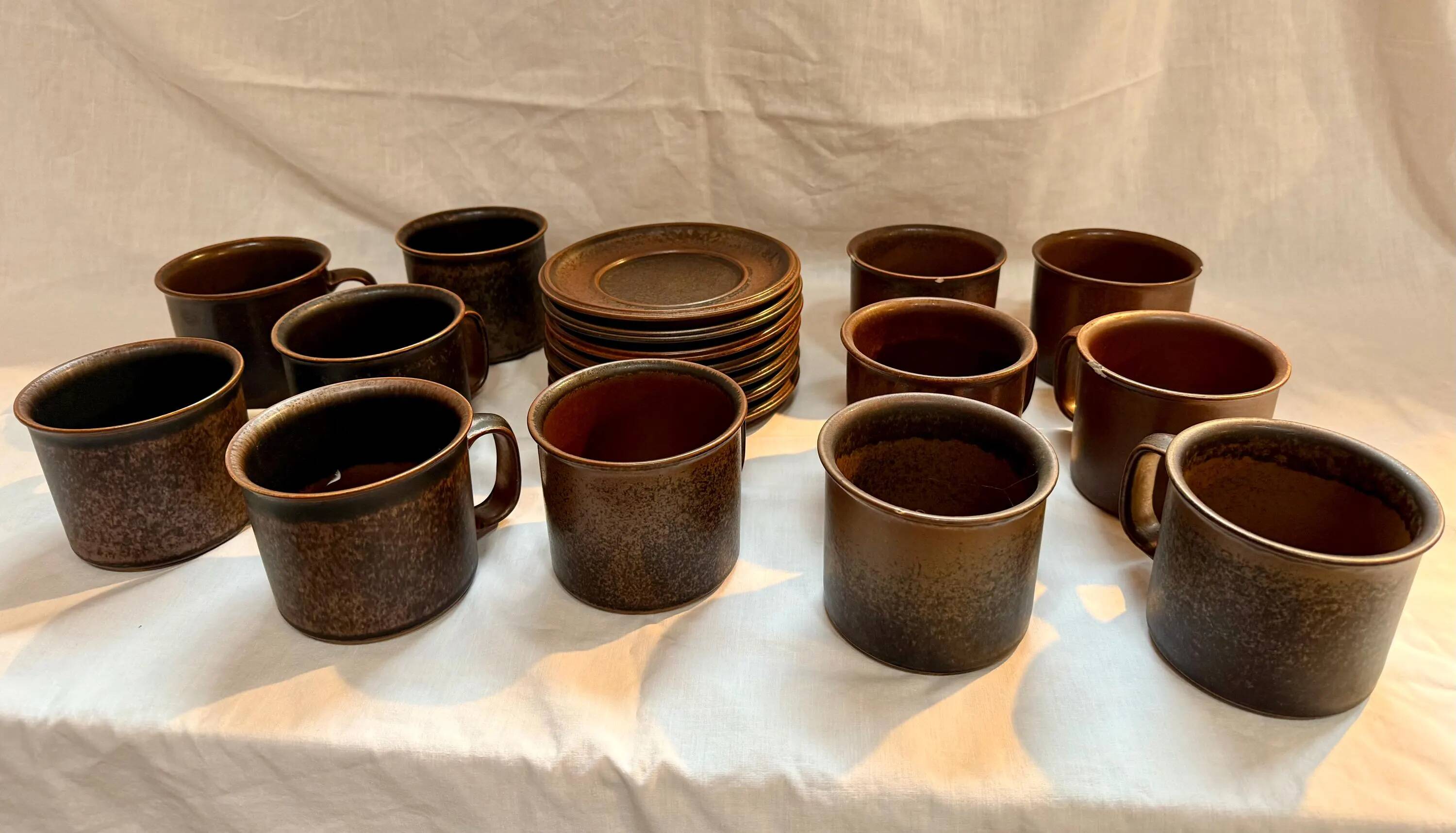 Arabia Finland Ruska Stoneware Collection 55 Pcs – Ulla Procopé