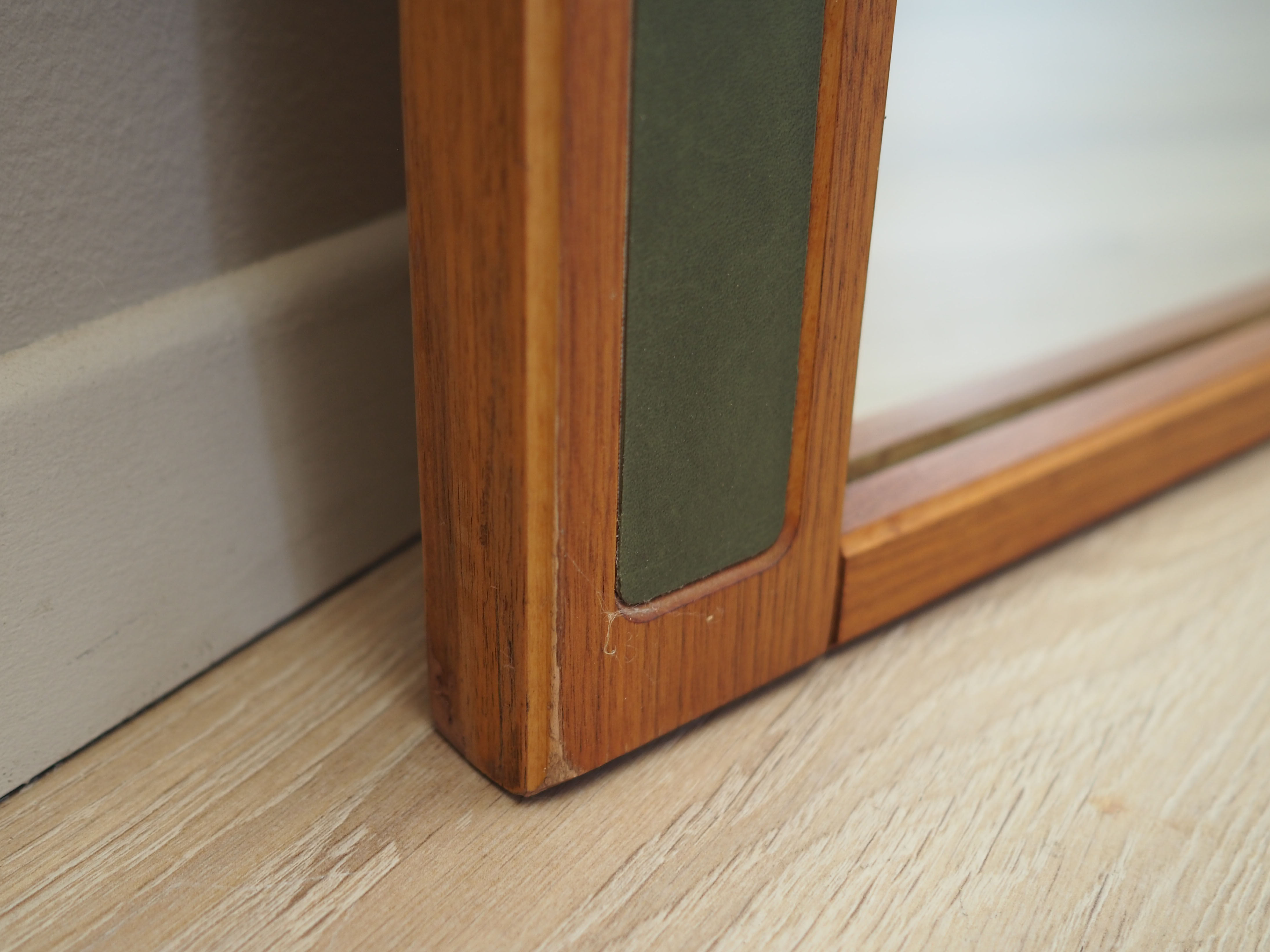 Teak mirror, Danish design, 1970s, production Denmark, 93x124 cm