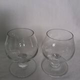 Set of 2 cognac or liqueur glasses