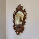 Miroir mural vintage style baroque / rococo avec cadre en bois