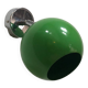 Lampe applique Eyeball Space Age verte en tôle émaillée