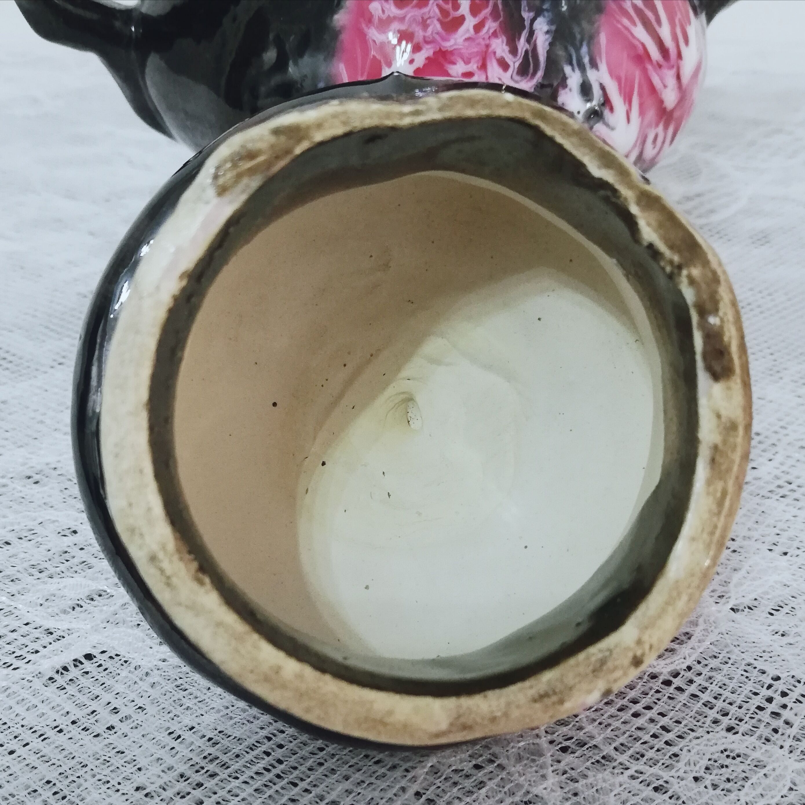 Vallauris style sugar pot