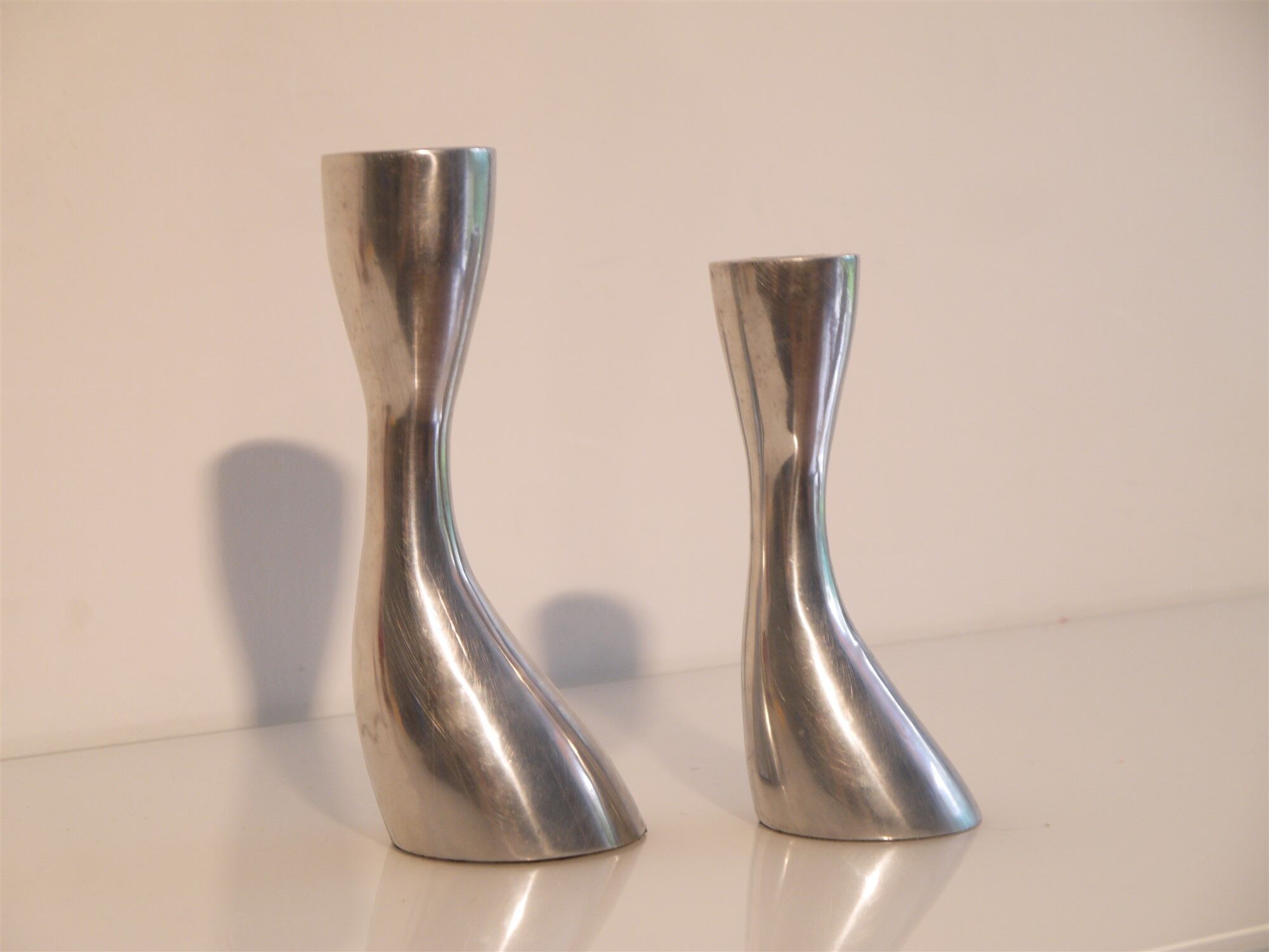 Bougeoirs vintage danois metal