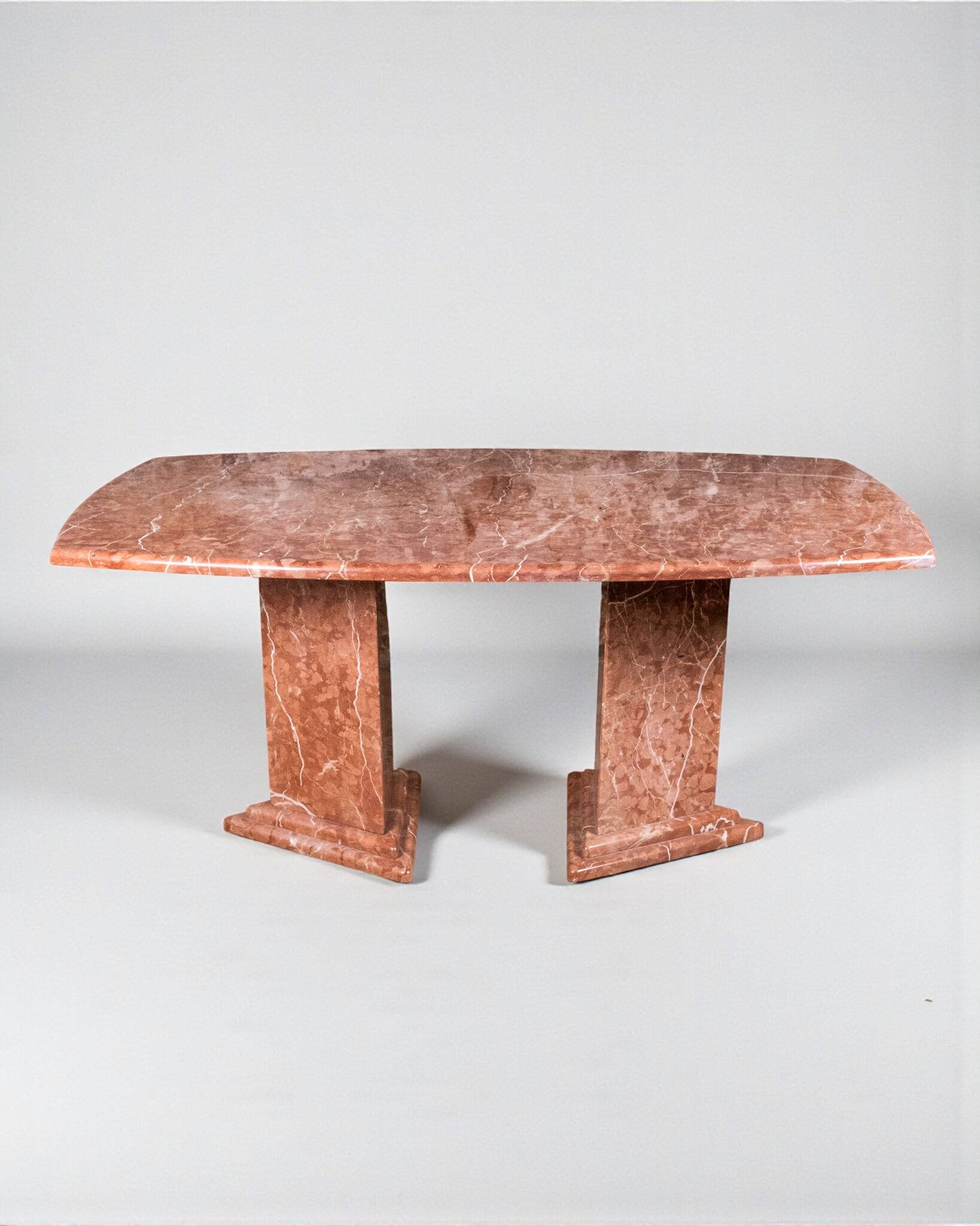 Sculptural marble table, France, 1980s