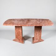 Table en marbre sculpturale, France, 1980s
