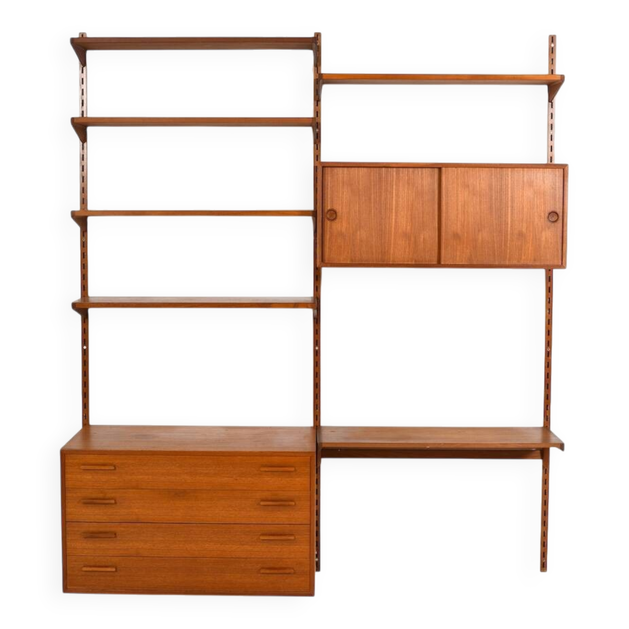 Teak Wall System by Kai Kristiansen for FM 1960s