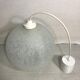 Suspension ancienne boule globe verre multicouche années 70 vintage