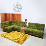 Eléments d'assise de canapé modulable vintage 'Vert forêt'