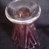 Art Deco carafe in red cut glass, in the style of Karl Palda