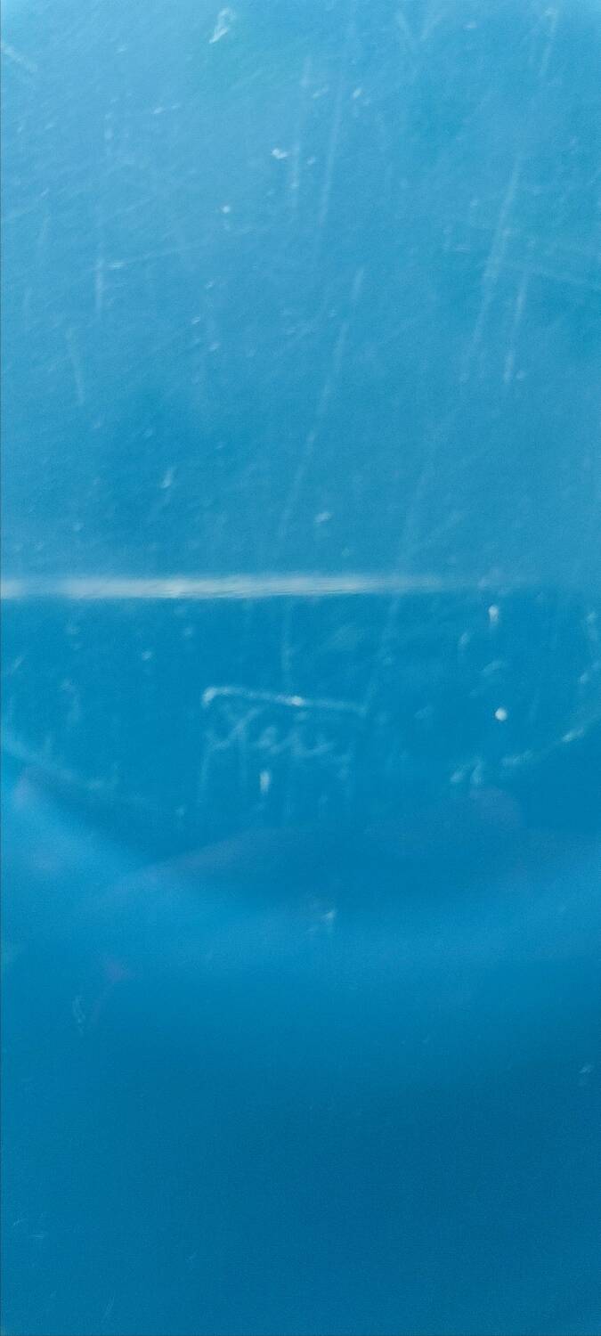 Signed art glass ashtray or bowl – vintage blue design