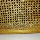 Gilded wood cane bench