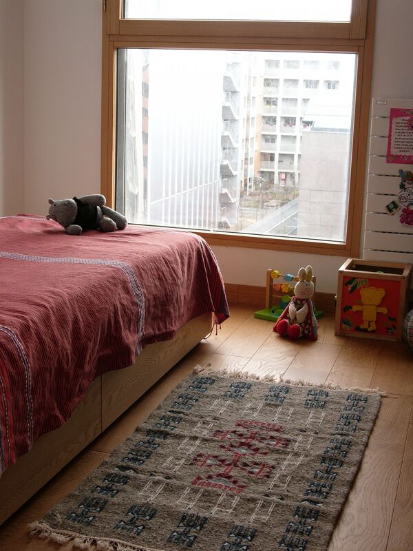 tapis kilim berbère gris, 100x60