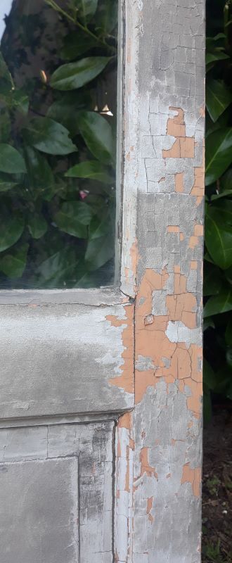 Old glass door 78.5x220.8cm
