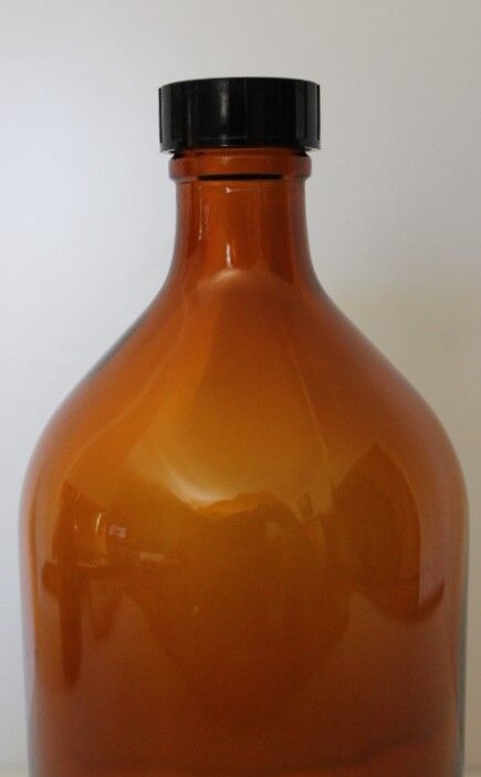Amber pharmacy bottles 60s