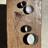 table basse en teck blond quadripode