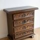 Rustic storage furniture set: 4 dark wood drawers