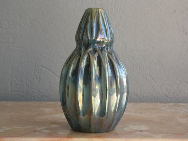 Vase en faïence irisée Cistère Aubervilliers
