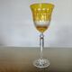 Set of 4 colored crystal wine glasses