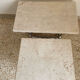 Coffee table in chromed rod