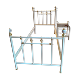 Bed and bedside table