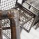 Ensemble de six chaises Afra et Tobia Scarpa en bambou et rotin
