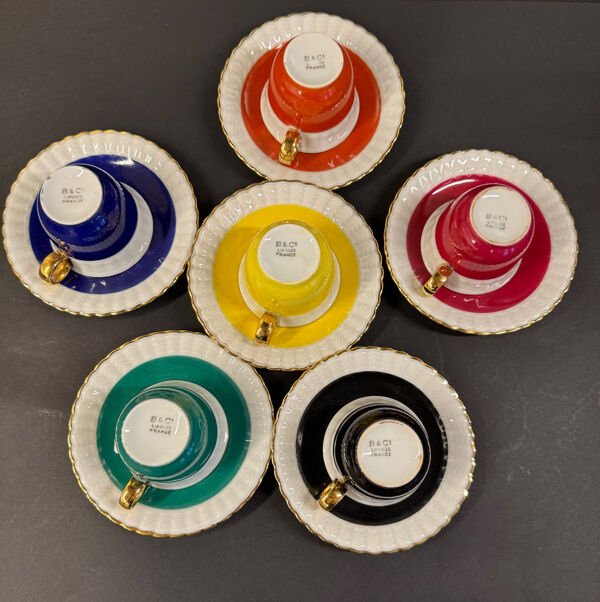 Service à café Bernardaud , Limoges 1920