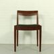 Wool and teak dining chairs by Lübke, 1960s, set of four