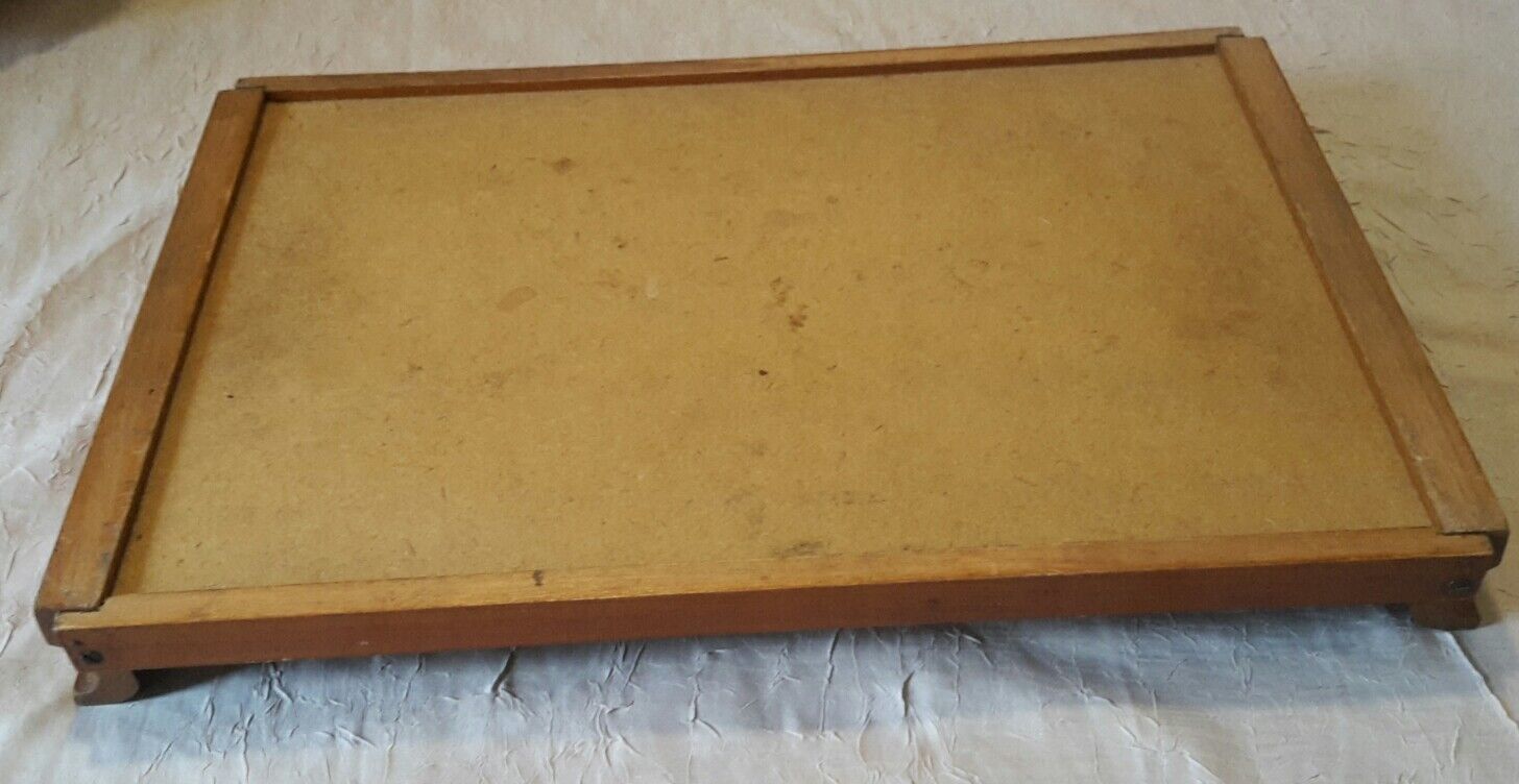 Art Deco mahogany top over glass