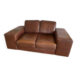 Vintage 2 seater leather sofa