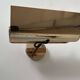Vintage adjustable brass wall light, SCE France 1970