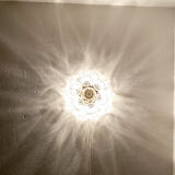 Applique murale en laiton floral ou lampe affleurante par Emil Stejnar pour VEB
