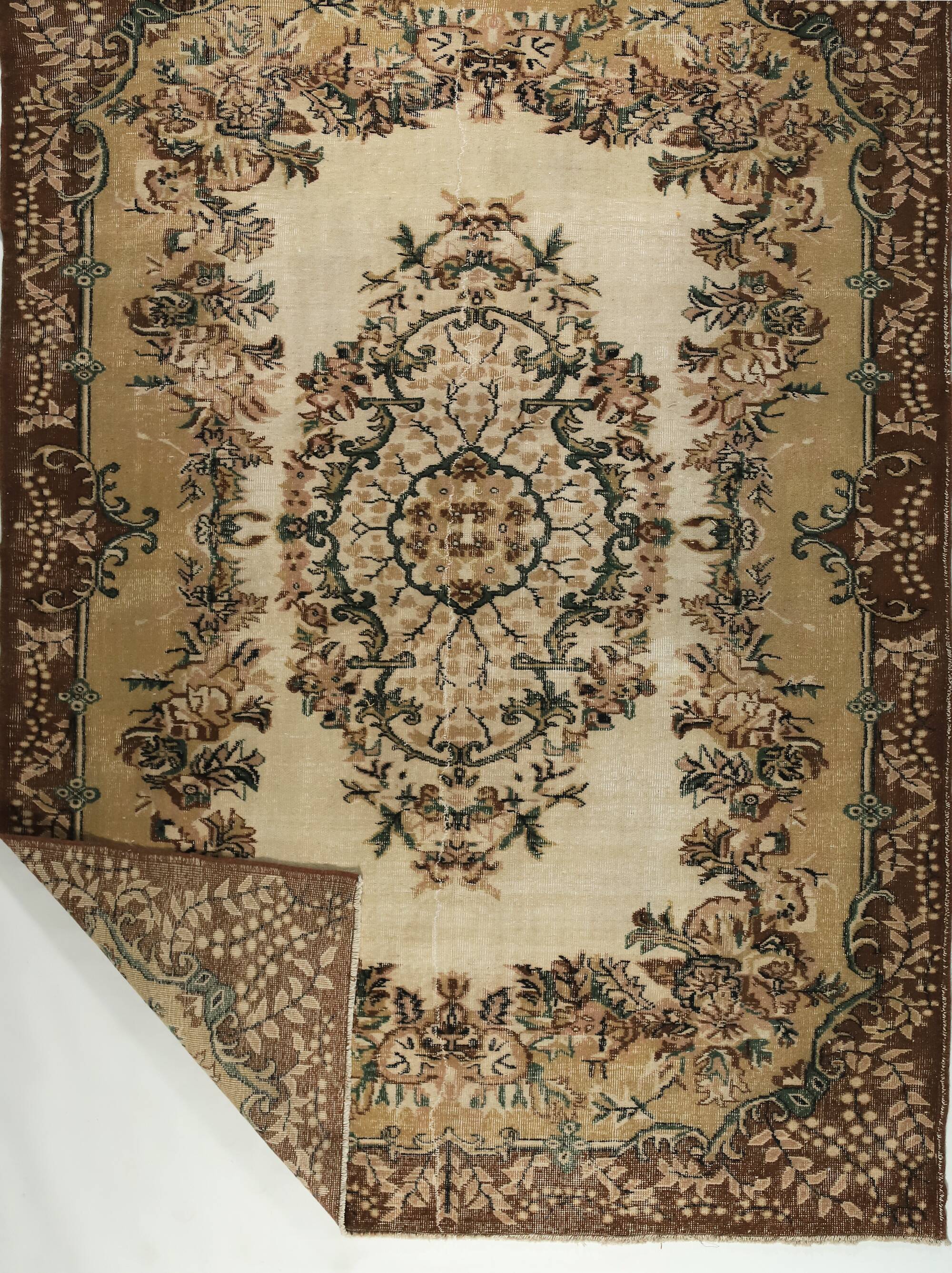 Anatolian handmade vintage rug 290 cm x 204 cm