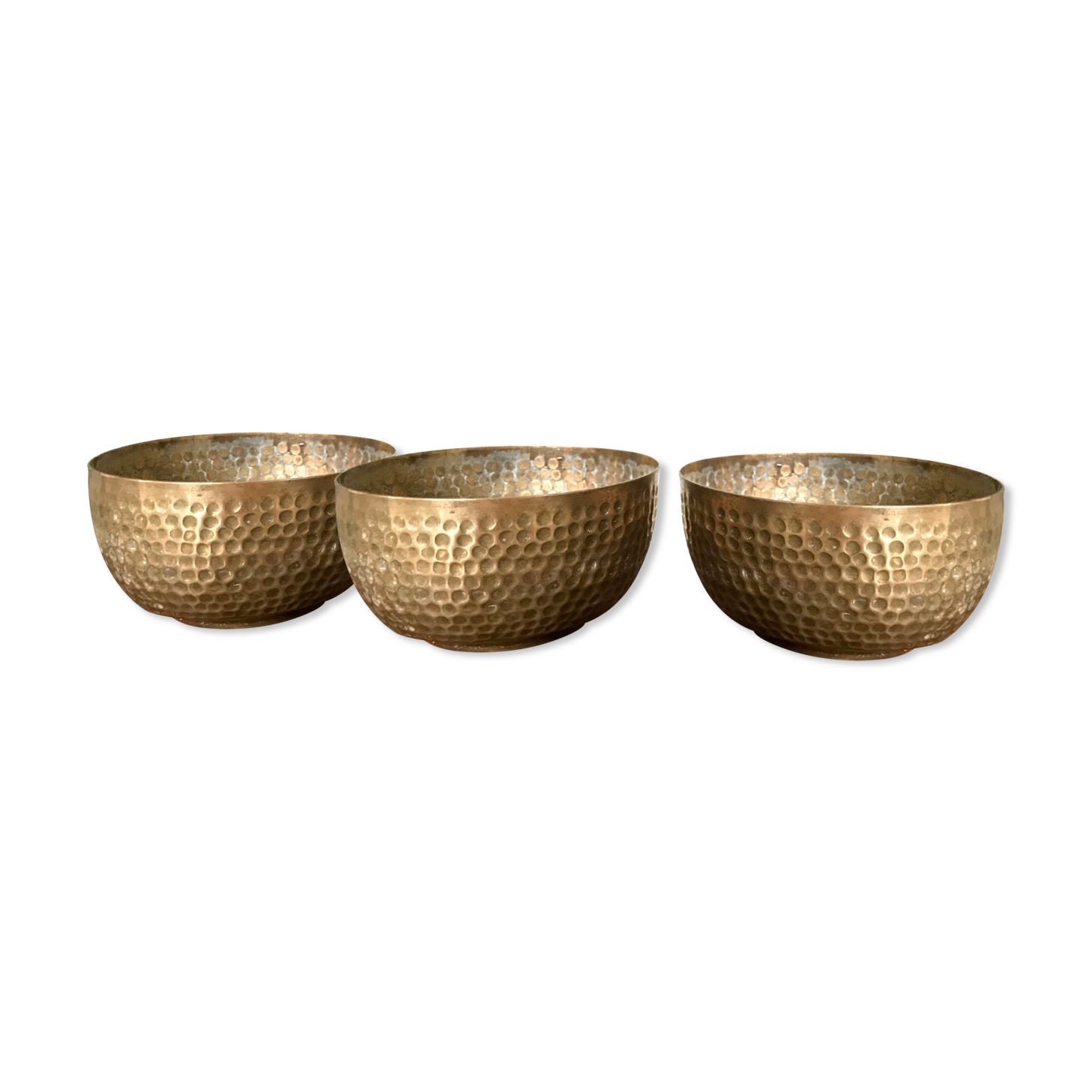 Brass trinket bowls set