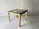 Vintage 1970s Brass Smoked Glass Side Table, Hollywood Regency, Renato Zevi