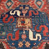 Tapis ancien du Caucase, kazak cloud band, circa 1880