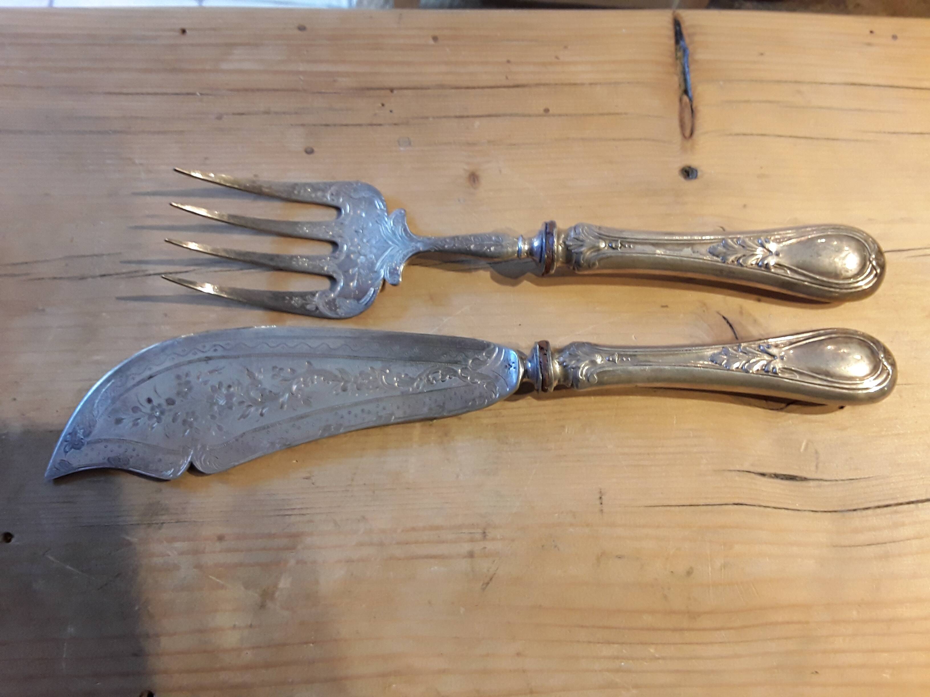 Couverts de service à poisson